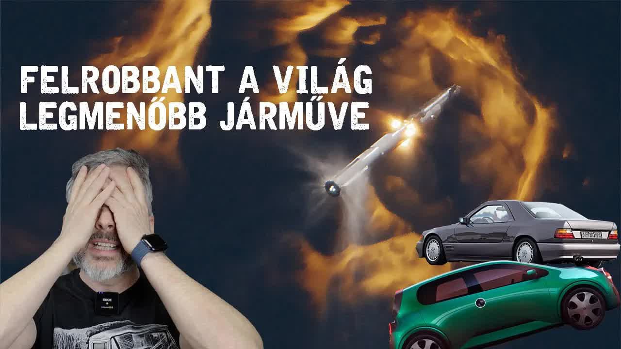 Thumbnail for Felrobbant a világ legmenőbb járműve 🚀 - TC Híradó 2023/11/21 [110.]