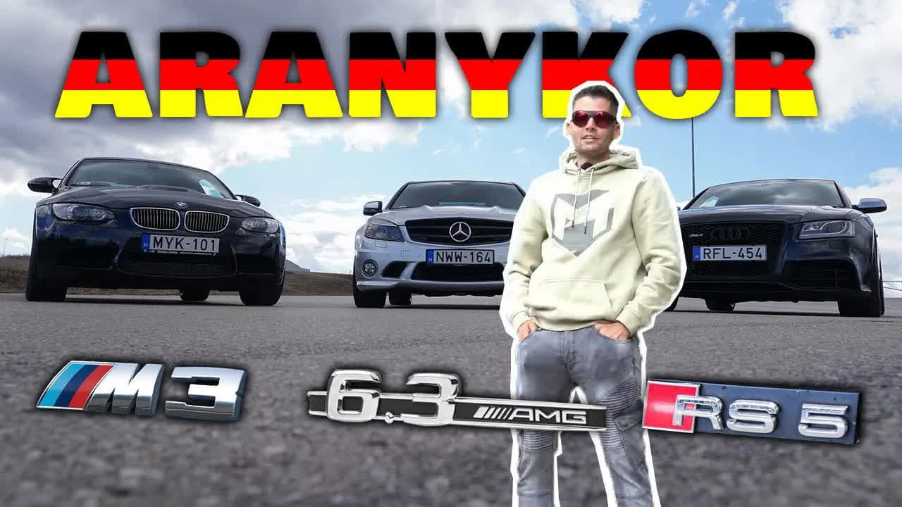 Thumbnail for Audi RS5, BMW M3, Mercedes C 63 AMG - A német V8 aranykora