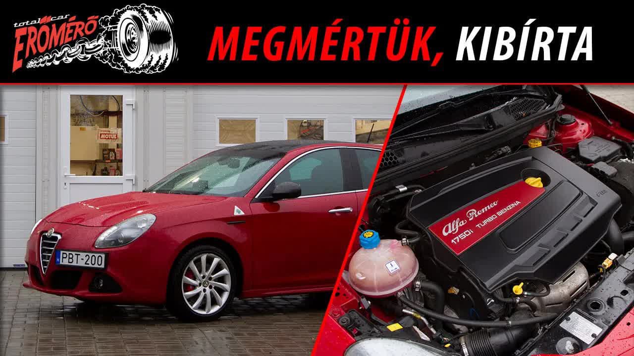 Thumbnail for Rejtőzködő erőgép saját DNA-val - Alfa Romeo Giulietta QV - Erőmérő