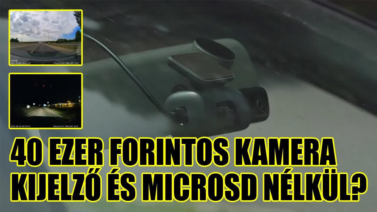 A jó dashcamnek egy dolgot kell tudnia, de azt nagyon - 70Mai M500 teszt