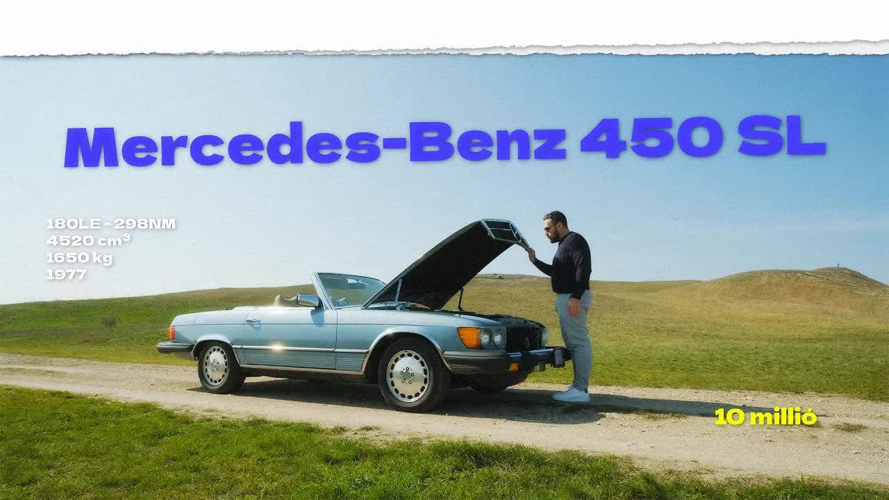 Thumbnail for Veterán, amit mindenki ért  | 1977 – Mercedes-Benz 450 SL (R107)