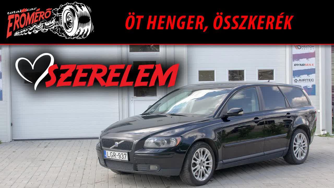 Thumbnail for Kívülről csak egy kombi Volvo, aztán benézel a motortérbe... – Volvo V50 T5 – Erőmérő!