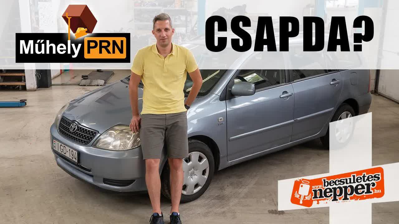 Thumbnail for A világ legmegbízhatóbb autója 200 ezer forintért?–  Toyota Corolla E12 1,6 (2002) – MűhelyPRN 166.
