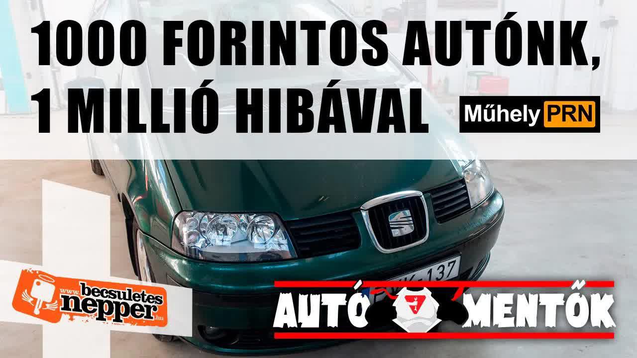 MűhelyPRN 86.: 1000 forintos autónk, 1 millió hibával