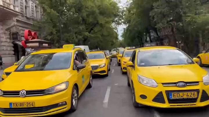 Thumbnail for Taxitüntetés Budapesten