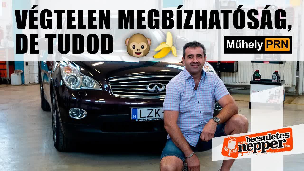 Thumbnail for MűhelyPRN: Az IGAZI japán technika - Infiniti EX37 – 2009. (Ep. 123.)