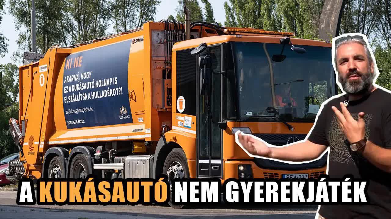 Íme az FKF legújabb kukásautója - Totalcar vs. pormentes hulladékgyűjtés