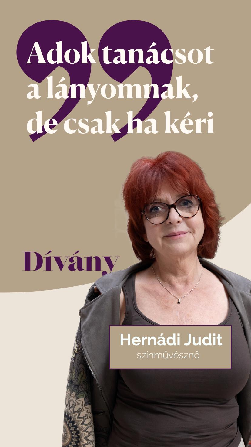 Hernádi Judit féltette lányát: a Dívány Az anya, ha művész estjén árulta el, miért