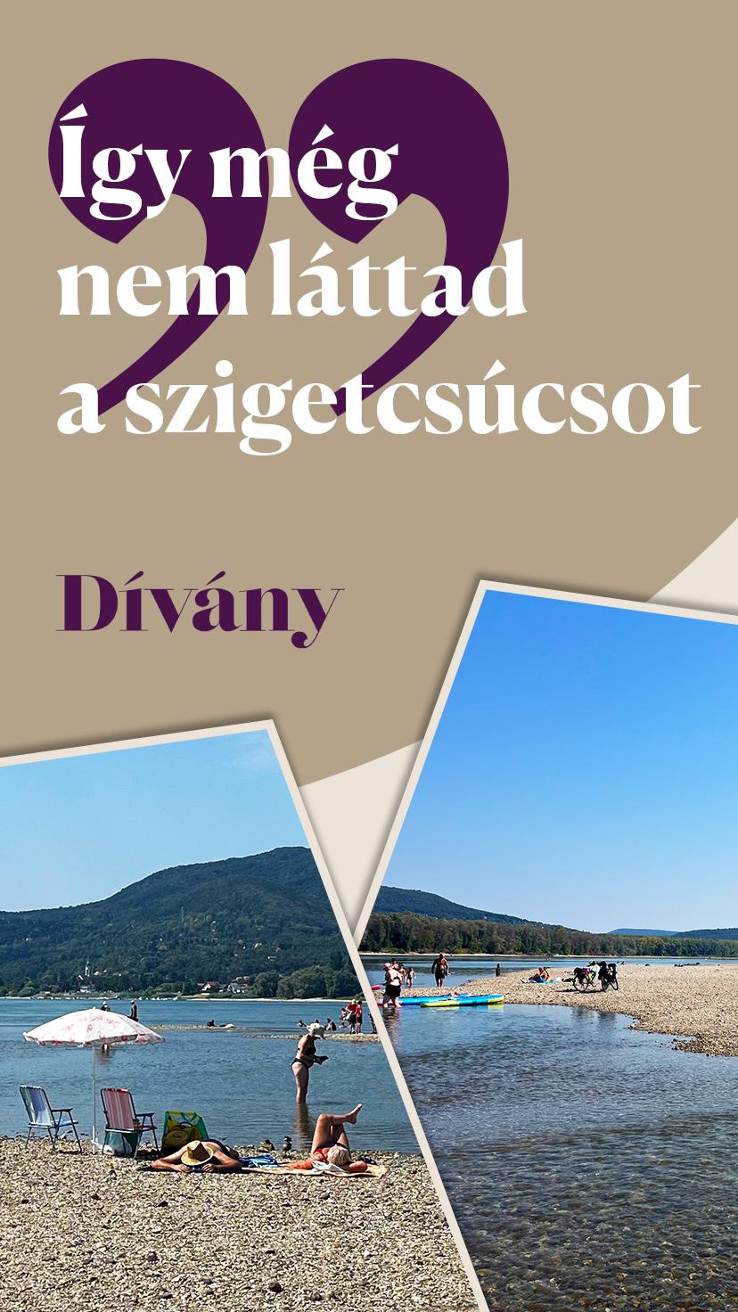 Tengerparttá vált a kisoroszi szigetcsúcs: a dunai aszály varázslata