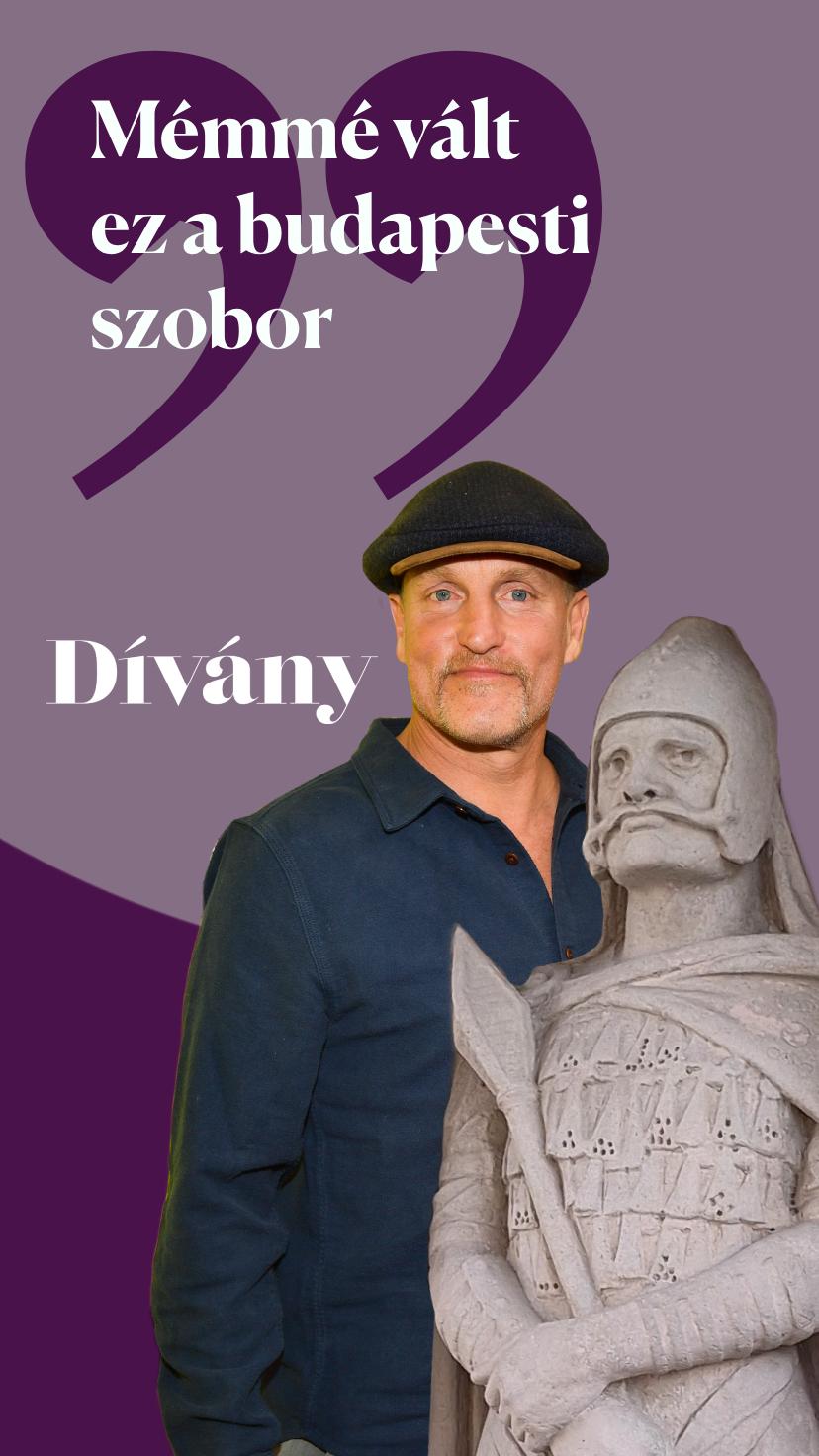 Nézd meg közelről a budavári Woody Harrelson-szobrot!