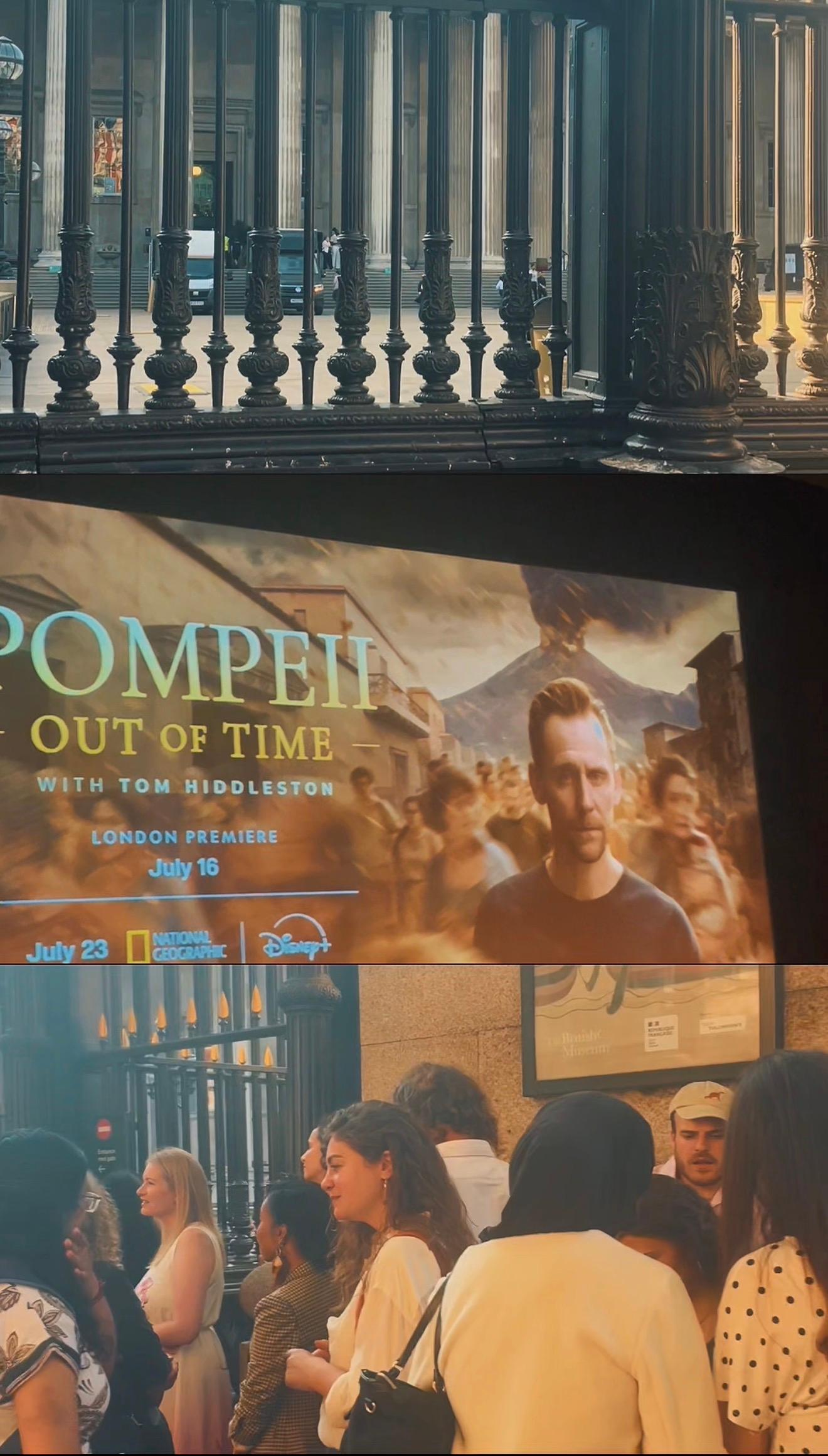 Pompeii: Egy város titkos élete, londoni premier