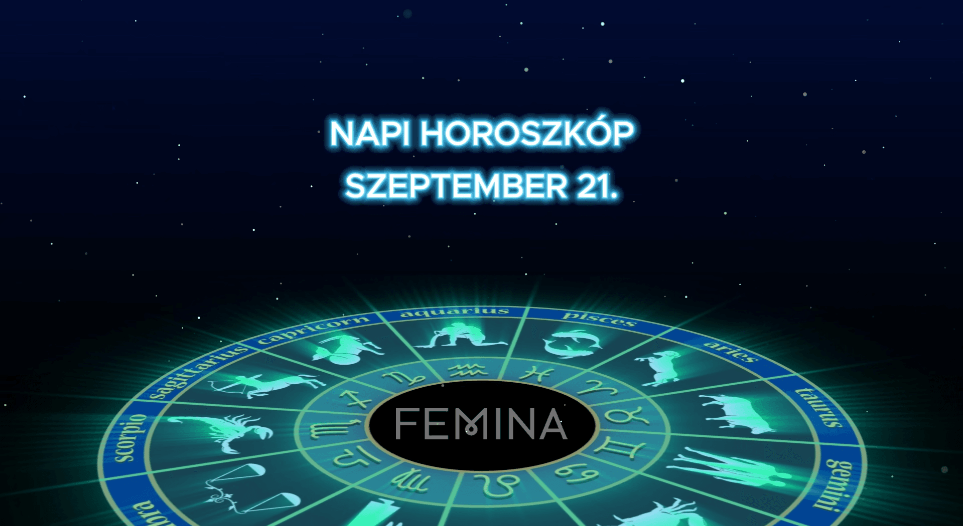 Thumbnail for Napi horoszkóp 2026. szeptember 21.: Rámosolyog a szerencse az Ikrekre és a Bakokra