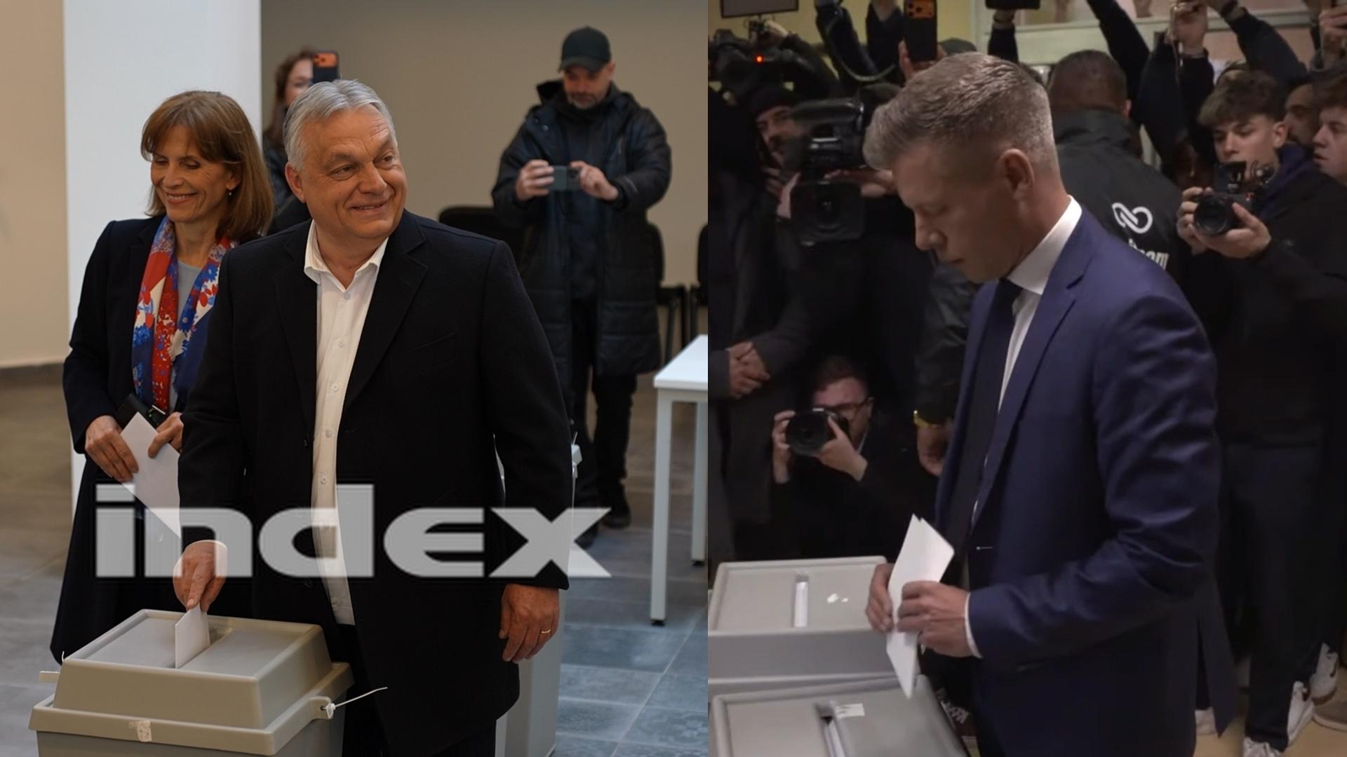 Thumbnail for Orbán Viktor és Magyar Péter is leadta szavazatát
