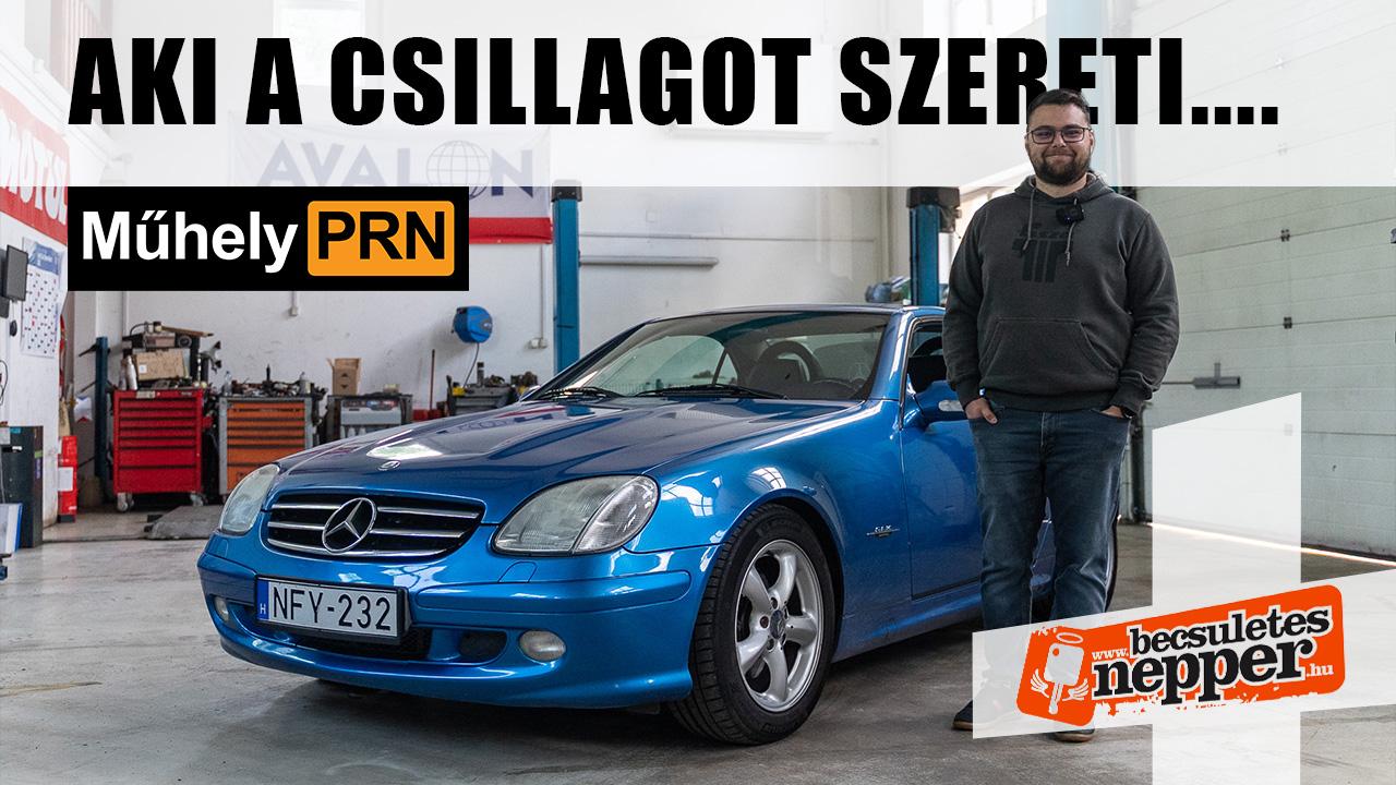 Thumbnail for Kívül kék, belül kék, alul kicsit barna – Mercedes-Benz SLK 230 Kompressor – 2000 – MűhelyPRN 312