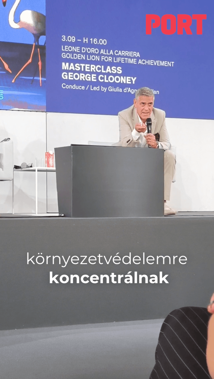 Részt vettünk George Clooney mesterkurzusán Velencében