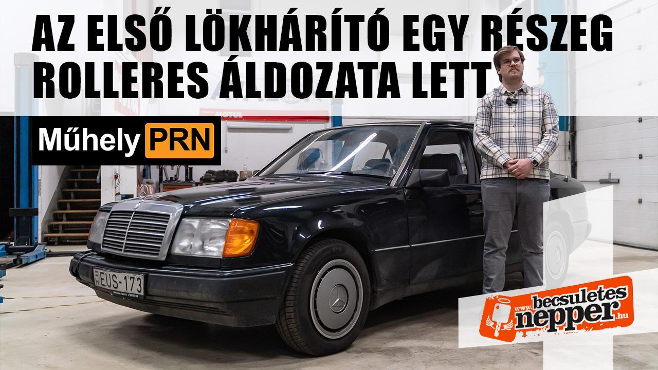 Thumbnail for ,,Az első lökhárító egy részeg rolleres áldozata lett” – Mercedes-Benz W124 230E – 1991 – MűhelyPRN 296.