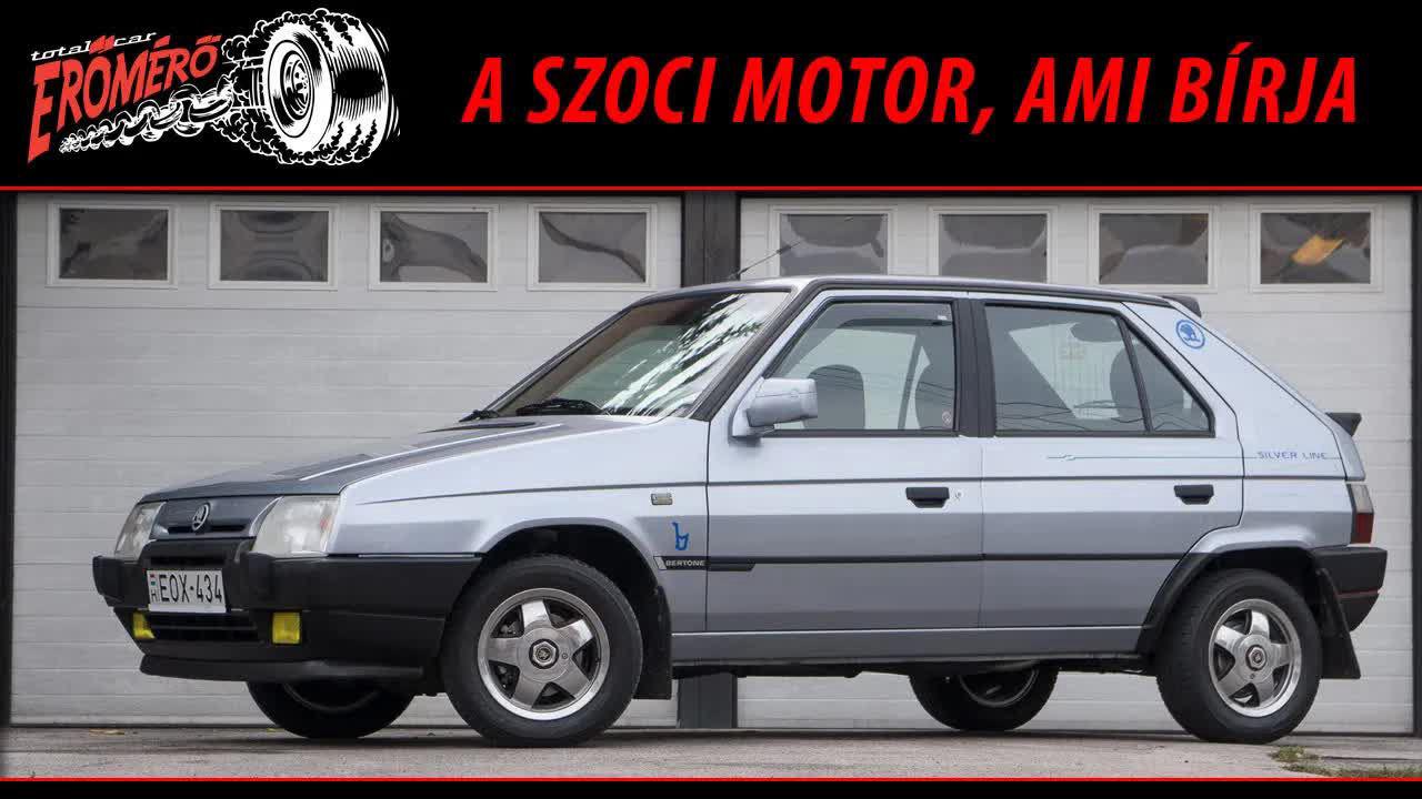 A szoci motor, ami bírja - Škoda Favorit 1.3 Silverline a Totalcar Erőmérőben