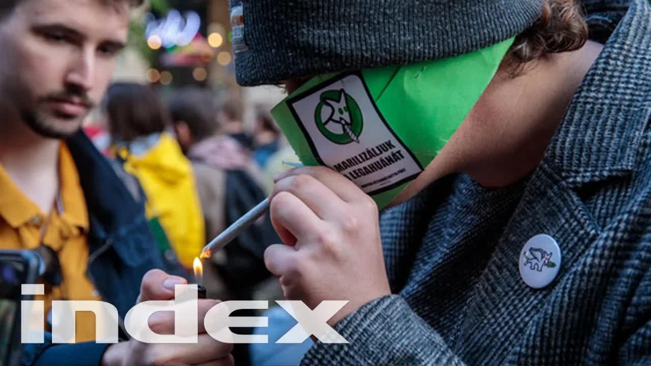 A marihuána legalizálásáért tüntettek Budapesten