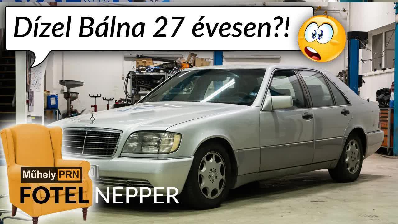 Fotelnepper: A bálna-Merci él! – Mercedes-Benz S 350 Turbodiesel – 1993.