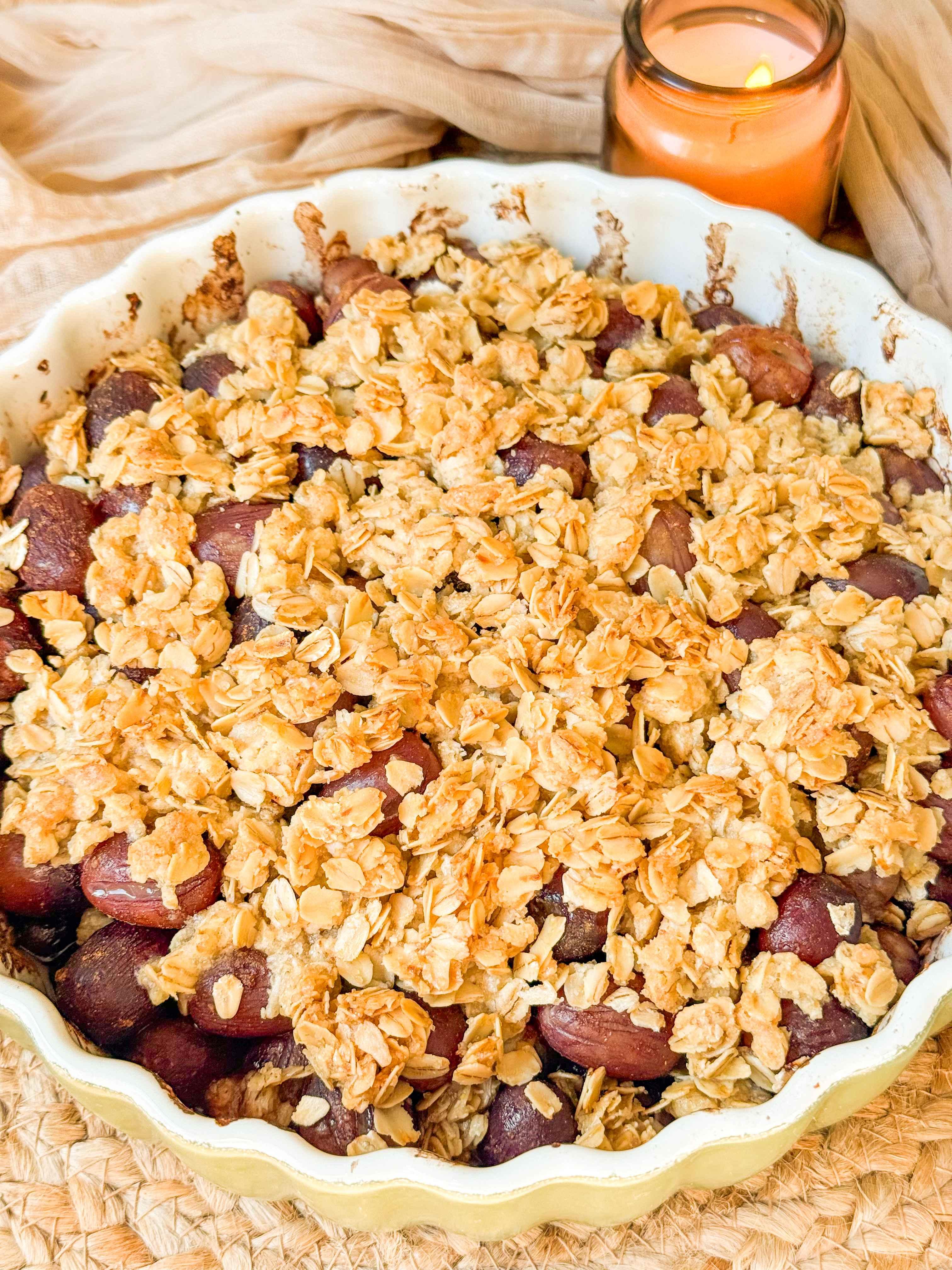 Szőlő crumble