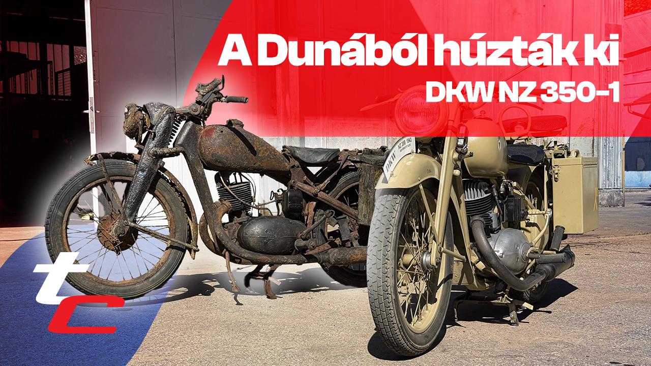 Thumbnail for Élőben láttuk a Dunából kihalászott motort és hihetetlen állapotban van!